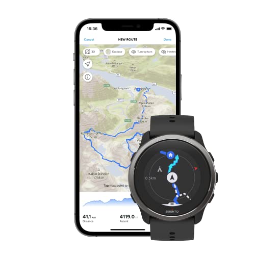 Suunto 5 Peak - Lekki zegarek GPS z żywotną baterią 100h i pomiarem tętna - Czarny - obrazek 5