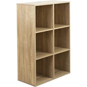 BAKAJI Regał z żeglarstwem 3 półki 6 kostek dom i biuro