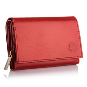 Betlewski Skórzany portfel damski BASIC | z prawdziwej skóry