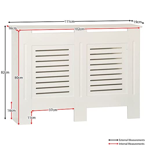 Vida Designs Milton Osłona grzejnika biała nowoczesna - obrazek 2