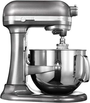 Robot kuchenny KitchenAid Artisan 6.9L argent - Wygodne podnoszenie miski, metalowa konstrukcja, pojemna miska ze stali nierdzewnej, cicha i mocna praca