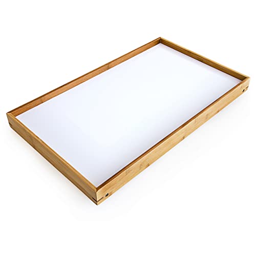 Relaxdays Bamboo Wooden Breakfast in Bed Tray Serving Tray - obrazek 4