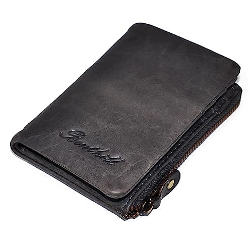 Benthill Mały portfel z prawdziwej skóry – damski portfel z - obrazek 3