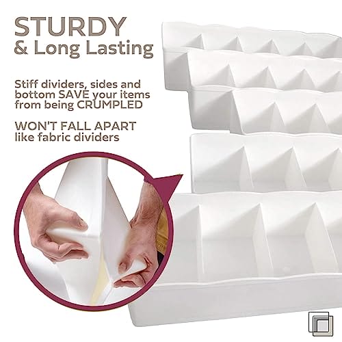 UNCLUTTERED DESIGNS Organizator szuflad (zestaw 5 sztuk) z 5 - obrazek 7