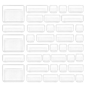 Vtopmart Organizer do szuflad, 4 sztuki, uniwersalny organizer do szuf