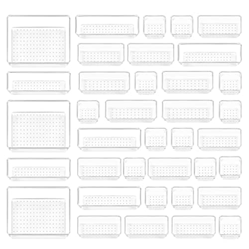 Vtopmart Organizer do szuflad, 4 sztuki, uniwersalny organizer do szuf