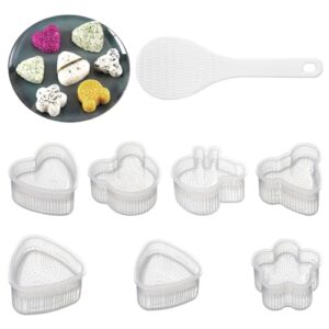 Wisebom 8 szt. foremek do robienia kulek ryżowych - Wysoka jakość, łatwe czyszczenie, wszechstronność kulinarna