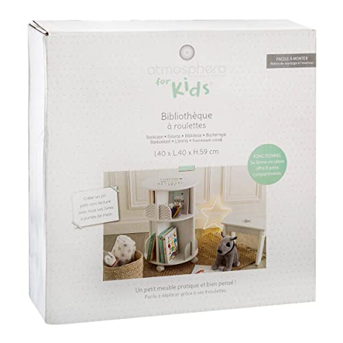 Atmosphera - Okrągły regał na książki na kółkach do pokoju - obrazek 5