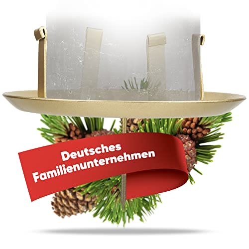 Wtyk do wieńca adwentowego (złoty, Ø do 7 cm - zestaw 4 szt.) - obrazek 2