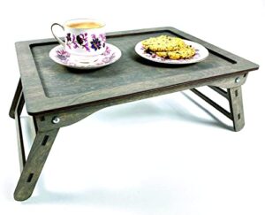 Bed Tray with Folding Legs Breakfast Table Laptop Table