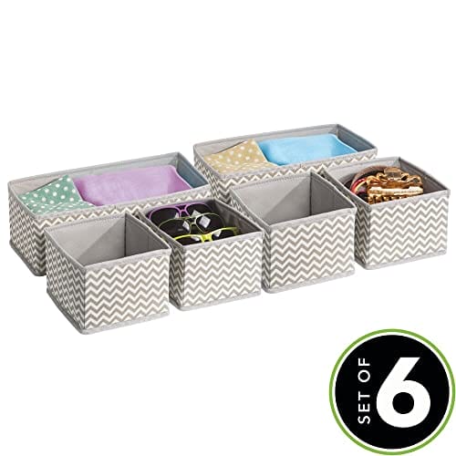 mDesign Elegancki organizer do szuflady – Materiałowe - obrazek 9