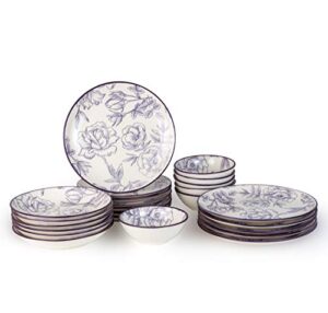 24-częściowy zestaw naczyń z porcelany Bonsoo dla 6 osób