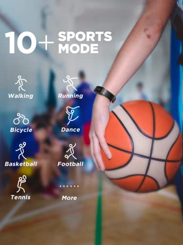 BIGGERFIVE Vigor Kids Fitness Tracker - Monitor aktywności dla dzieci w wieku 5-15 lat z pomiarem tętna, monitorowaniem snu i wodoszczelnością IP68 - obrazek 13