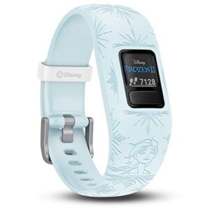 Garmin vivofit Jr.2 Disney Frozen 2 Elsa - Fitness Tracker dla dzieci z regulowanym paskiem - Jasnoniebieski - 010-01909-18