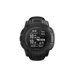 Garmin Instinct 2X Solar Tactical Edition Czarny - Wielofunkcyjny zegarek sportowy z latarką LED, obsługą wielopasmowego GNSS i kalkulatorem balistycznym Applied Ballistics