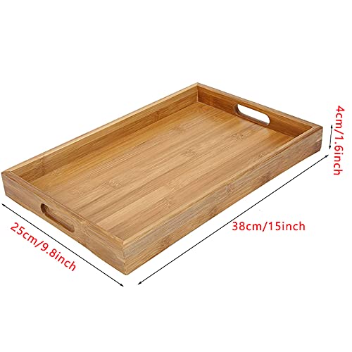 Taca bambusowa płyta do serwowania drewniana z uchwytem - obrazek 5