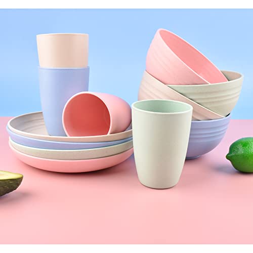 Zestaw plastikowych talerzy i misek - zdrowa i trwała zastawa stołowa (50 characters) - obrazek 3