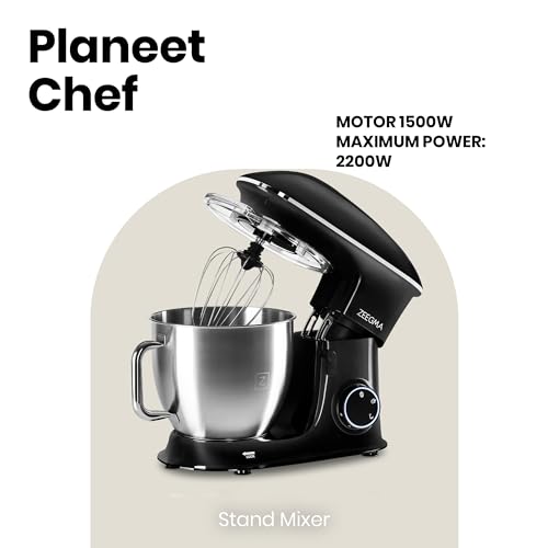 Zeegma Planeet Chef - Wielofunkcyjny Robot Kuchenny z Mocnym Silnikiem 2200W i Dużą Pojemnością 6,5L - obrazek 8