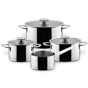 Berndes Milessima 4-częściowy zestaw garnków garnki ze stali