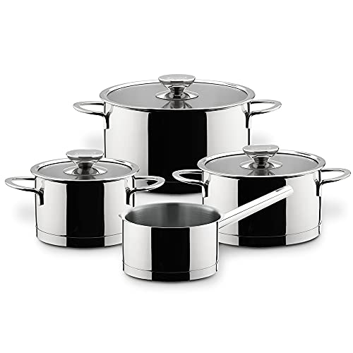 Berndes Milessima 4-częściowy zestaw garnków garnki ze stali