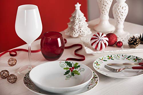 Excelsa Christmas Holly serwis talerzowy, 18-częściowy, porcelana - obrazek 4
