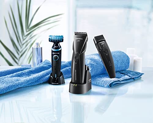 GRUNDIG MT 6340: Trymer do brody, włókno węglowe/stal nierdzewna, higieniczny, 32mm cięcie, 30 min pracy - obrazek 2