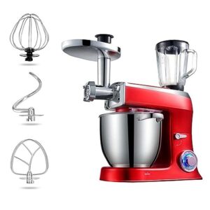 Robot kuchenny 1500 W 6-biegowy z miskami ze stali