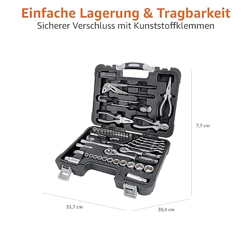 Amazon Basics Zestaw narzędzi do domu 65 elementów czarny - obrazek 2