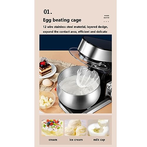 PAHION Mikser stojący do pieczenia wydajny i stylowy robot - obrazek 8