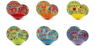 Excelsa Mexican Flowers - Serwis Płyty 18 sztuk porcelany