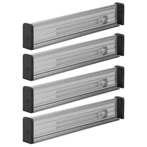 mDesign Zestaw 4x przegródki do szuflad – niezbędne