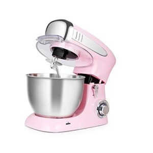 Pink Vertical Mixer Mixer Food Processor Kneading Cake Bread