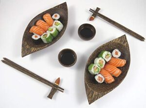 Merca Zestaw sushi: Talerze łopatki, stojaki, pałeczki (Merca Sushi Set: Plates, Stands, Chopsticks)