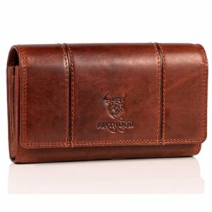 MATADOR XL Portmonetka damska z wieloma przegródkami na karty, duży po