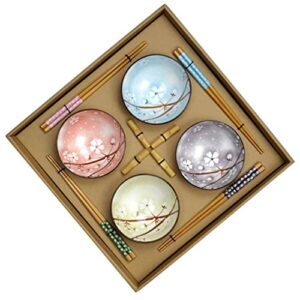 DKD Home Decor Zestaw sushi standardowy - Wielokolorowy, bambus i kamionka, 40x70,5x36,5 cm