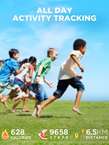 BIGGERFIVE Vigor Kids Fitness Tracker - Monitor aktywności dla dzieci w wieku 5-15 lat z pomiarem tętna, monitorowaniem snu i wodoszczelnością IP68 - obrazek 14