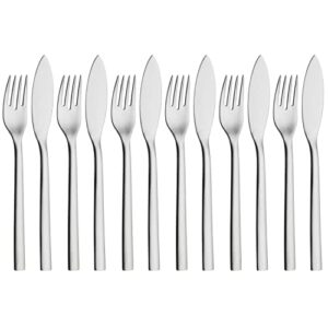 WMF Nuova 12-częściowy zestaw sztućców do ryb dla 6 osób, widelec do r