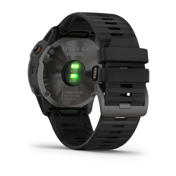 Garmin Fenix 6X Pro Solar Edition - Zegarek Smart Watch z Czarnym Gumowym Paskiem 010-02157-21 - Monitor Aktywności - obrazek 2