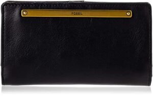 Fossil Liza Skórzany lub Poliestrowy Portfel dla Kobiet, Ciemnoczerwon