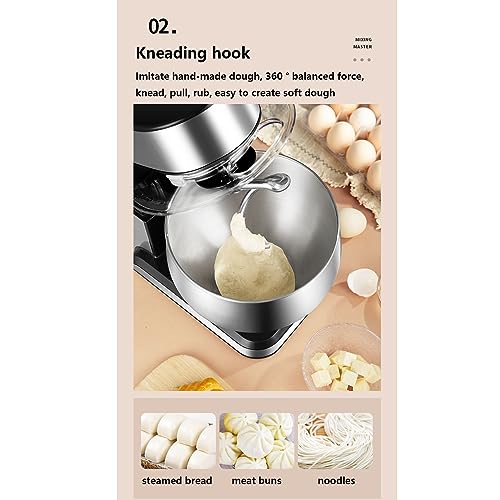 PAHION Mikser stojący do pieczenia wydajny i stylowy robot - obrazek 7