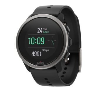 Suunto 5 Peak - Lekki zegarek GPS z żywotną baterią 100h i pomiarem tętna - Czarny