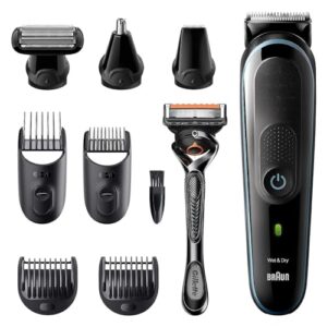 Braun MGK5380: Trymer 9w1 do zarostu, czarno-niebieski