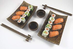 Merca Zestaw sushi z drewna kokosowego