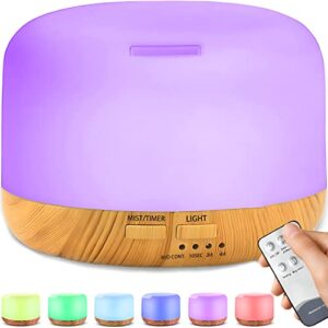 Retoo Ultradźwiękowy nawilżacz powietrza z 12 jasnymi kolorami zbiorni