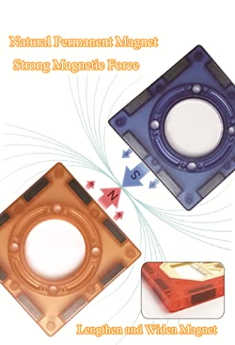 BINZKBB Magnetyczne klocki budowlane - 110 Części 3D - obrazek 13