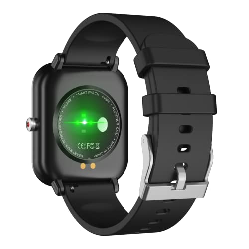 Wielofunkcyjny smartwatch fitness 17 cali - monitor aktywności, krokomierz, monitor snu, pomiar tętna - czarny Q9 - obrazek 4