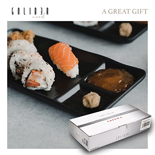 8-częściowy japoński zestaw do sushi - zawiera 2 pojedyncze talerze do - obrazek 2