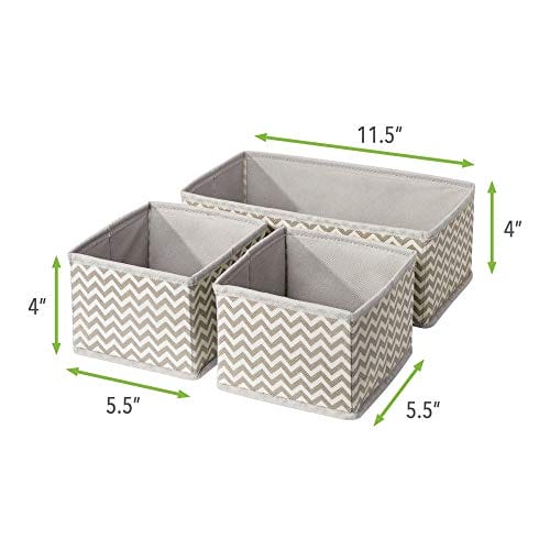 mDesign Elegancki organizer do szuflady – Materiałowe - obrazek 6