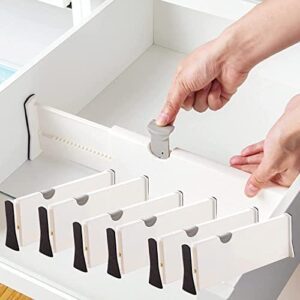 Organizery do szuflad 6-częściowy zestaw separatorów do