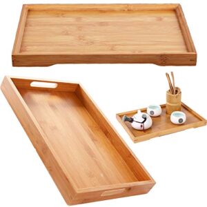 Wooden Breakfast Board Bamboo Dinner Plate Breakfast Tray